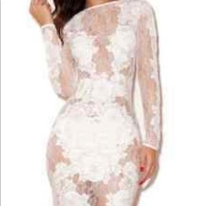 House of CB White Lace Dress